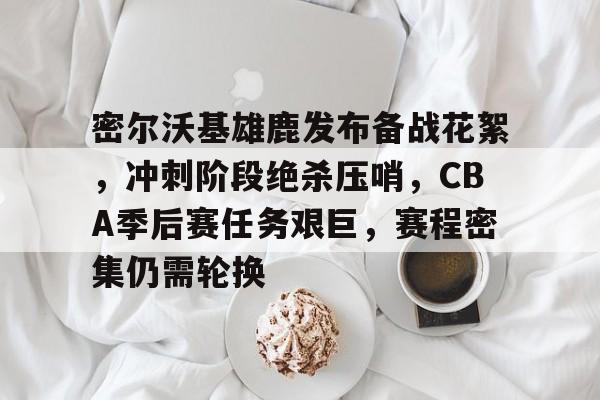 包含密尔沃基雄鹿发布备战花絮，冲刺阶段绝杀压哨，CBA季后赛任务艰巨，赛程密集仍需轮换的词条-LOL英雄联盟下注平台